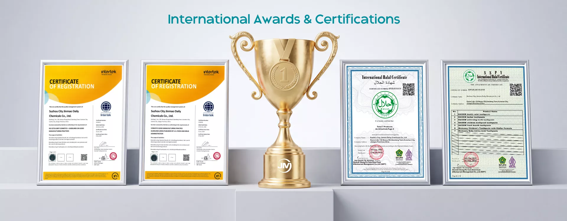 Prix ​​​​et certifications internationales