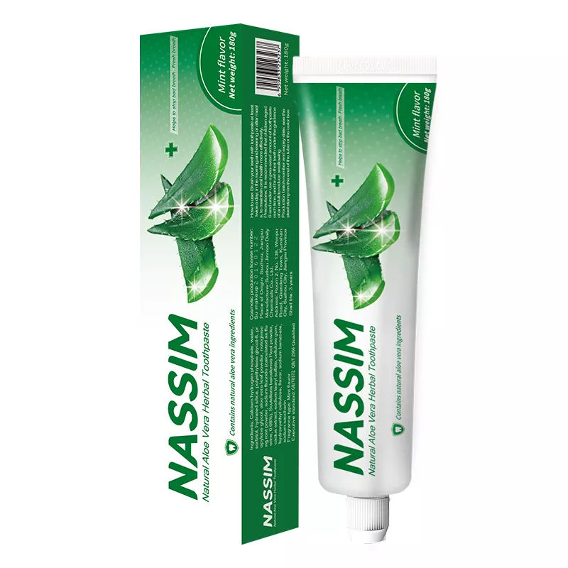 Dentifrice à la menthe et à l'aloe vera