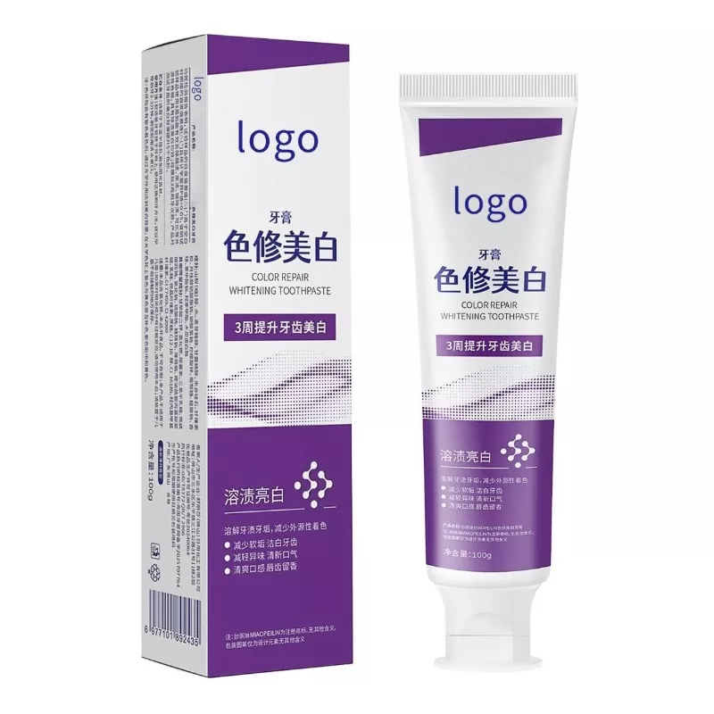 Dentifrice blanchissant correcteur de couleur